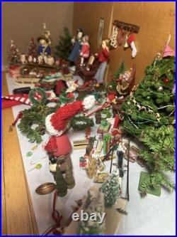 Antique/ VTG Huge Lot Dollhouse Christmas Folk Art German Wool Santa Miniatures Antique/ VTG Huge Lot Dollhouse Christmas Folk Art German Wool Santa Miniatures