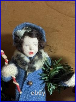 Antique/ VTG Huge Lot Dollhouse Christmas Folk Art German Wool Santa Miniatures Antique/ VTG Huge Lot Dollhouse Christmas Folk Art German Wool Santa Miniatures