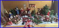 Antique/ VTG Huge Lot Dollhouse Christmas Folk Art German Wool Santa Miniatures Antique/ VTG Huge Lot Dollhouse Christmas Folk Art German Wool Santa Miniatures