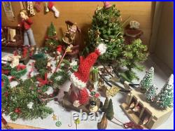 Antique/ VTG Huge Lot Dollhouse Christmas Folk Art German Wool Santa Miniatures Antique/ VTG Huge Lot Dollhouse Christmas Folk Art German Wool Santa Miniatures
