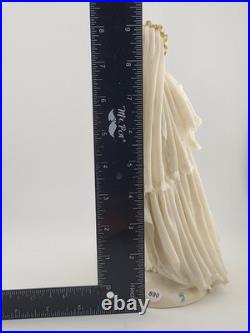 Antique Victorian 1920's Dresden German Porcelain Bride Figurine. Loss To Lace