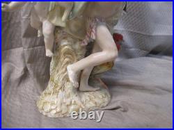 Antique Victorian German Porcelain 2 Candle Candelabra