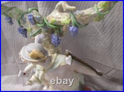 Antique Victorian German Porcelain 2 Candle Candelabra