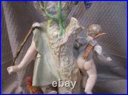 Antique Victorian German Porcelain 2 Candle Candelabra