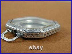 Antique Victorian German Sterling Silver 935 Nude Erotica Enamel Pocket Watch