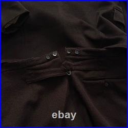 Antique Vintage 1930s German Work Men's Two Piece Brown Winter Wool Suit