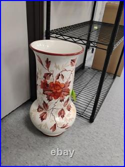 Antique Vintage 19th c. German Pottery Umbrella Stand Floor Vase RARE HTF Antique Vintage 19th c. German Pottery Umbrella Stand Floor Vase RARE HTF