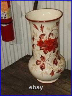 Antique Vintage 19th c. German Pottery Umbrella Stand Floor Vase RARE HTF Antique Vintage 19th c. German Pottery Umbrella Stand Floor Vase RARE HTF