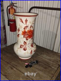 Antique Vintage 19th c. German Pottery Umbrella Stand Floor Vase RARE HTF Antique Vintage 19th c. German Pottery Umbrella Stand Floor Vase RARE HTF