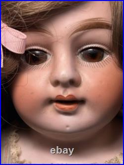 Antique Vintage Armand Marseille Alma German Bisque Doll 25 Glass Eyes & Teeth