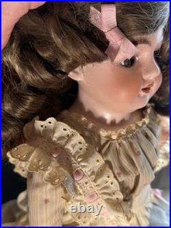 Antique Vintage Armand Marseille Alma German Bisque Doll 25 Glass Eyes & Teeth