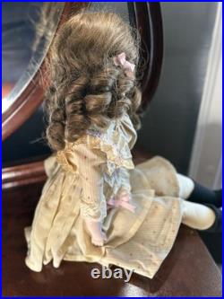 Antique Vintage Armand Marseille Alma German Bisque Doll 25 Glass Eyes & Teeth