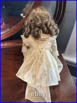 Antique Vintage Armand Marseille Alma German Bisque Doll 25 Glass Eyes & Teeth