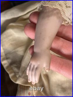 Antique Vintage Armand Marseille Alma German Bisque Doll 25 Glass Eyes & Teeth