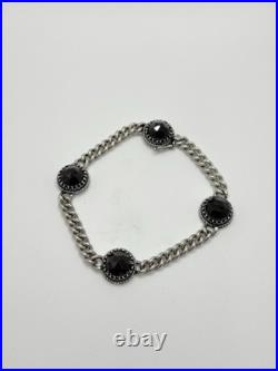 Antique Vintage Art Deco 835 German Silver Garnet Bracelet 8 Antique Vintage Art Deco 835 German Silver Garnet Bracelet 8