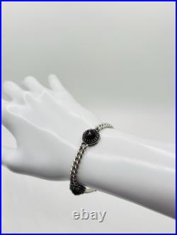 Antique Vintage Art Deco 835 German Silver Garnet Bracelet 8 Antique Vintage Art Deco 835 German Silver Garnet Bracelet 8