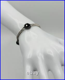 Antique Vintage Art Deco 835 German Silver Garnet Bracelet 8 Antique Vintage Art Deco 835 German Silver Garnet Bracelet 8