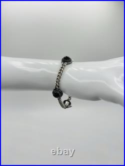 Antique Vintage Art Deco 835 German Silver Garnet Bracelet 8 Antique Vintage Art Deco 835 German Silver Garnet Bracelet 8