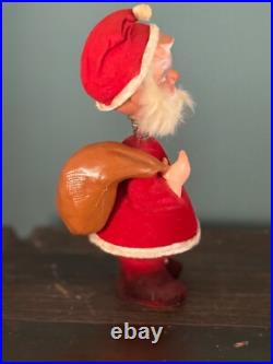 Antique Vintage GERMAN SANTA CLAUS Bobble Head CANDY CONTAINER 10
