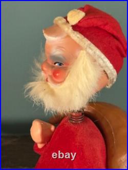 Antique Vintage GERMAN SANTA CLAUS Bobble Head CANDY CONTAINER 10