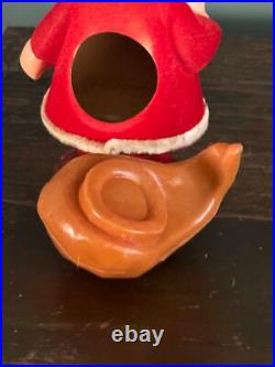 Antique Vintage GERMAN SANTA CLAUS Bobble Head CANDY CONTAINER 10