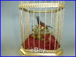 Antique / Vintage German Antique Singing Bird Cage Music Box Automaton Serviced