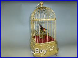 Antique / Vintage German Antique Singing Bird Cage Music Box Automaton Serviced