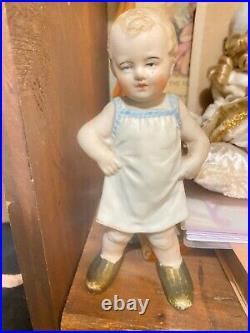 Antique Vintage German Bisque Doll Child 8