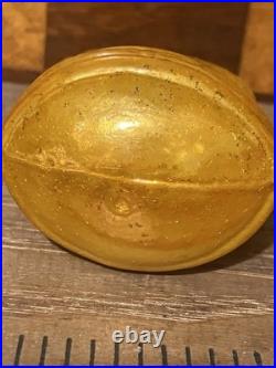 Antique Vintage German Blown Glass Kittens In A Basket Christmas Ornament