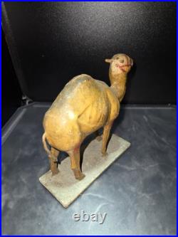 Antique Vintage German Camel Paper Mache Pull Toy