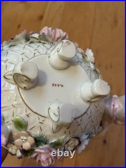 Antique Vintage German/French Porcelain Cherub Putti Angel Centerpiece Bowl