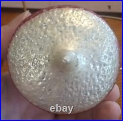 Antique Vintage German Glass Bird in a Cage Christmas Ornament