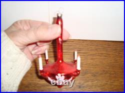 Antique Vintage German Glass Chandelier Ornament