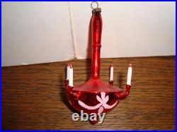 Antique Vintage German Glass Chandelier Ornament