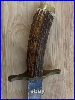 Antique Vintage German Imperial Hunting Dagger Sword Knife Scabbard