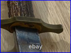 Antique Vintage German Imperial Hunting Dagger Sword Knife Scabbard