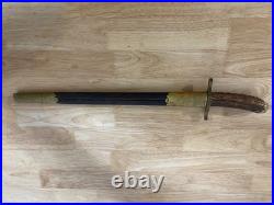 Antique Vintage German Imperial Hunting Dagger Sword Knife Scabbard