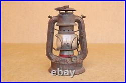 Antique Vintage German Lantern Hand Lamp Bat Brand 155 Rare Farmhouse Rustic