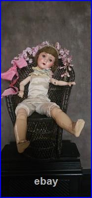 Antique Vintage German Large Doll in need of restoration 28 In