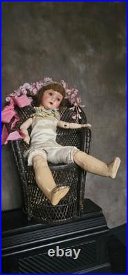 Antique Vintage German Large Doll in need of restoration 28 In
