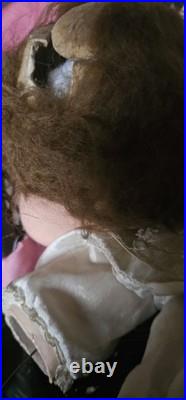 Antique Vintage German Large Doll in need of restoration 28 In