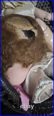 Antique Vintage German Large Doll in need of restoration 28 In Antique Vintage German Large Doll in need of restoration 28 In