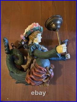 Antique Vintage German Lusterweibchen Chandelier Plaster Mermaid Large Oddities Antique Vintage German Lusterweibchen Chandelier Plaster Mermaid Large Oddities