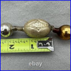 Antique Vintage German Mercury Glass Beads Indent Garland