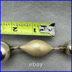 Antique Vintage German Mercury Glass Beads Indent Garland