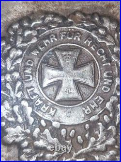 Antique / Vintage German Military Iron Cross 1914 Metal Cigarette Case