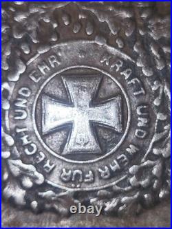 Antique / Vintage German Military Iron Cross 1914 Metal Cigarette Case