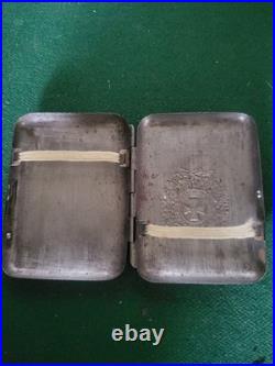 Antique / Vintage German Military Iron Cross 1914 Metal Cigarette Case