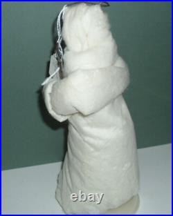 Antique Vintage German SPUN Cotton Santa 8 EC Ornament