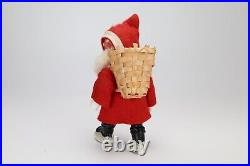 Antique Vintage German Santa Claus celuloid plastic figurine 5' Antique Vintage German Santa Claus celuloid plastic figurine 5'